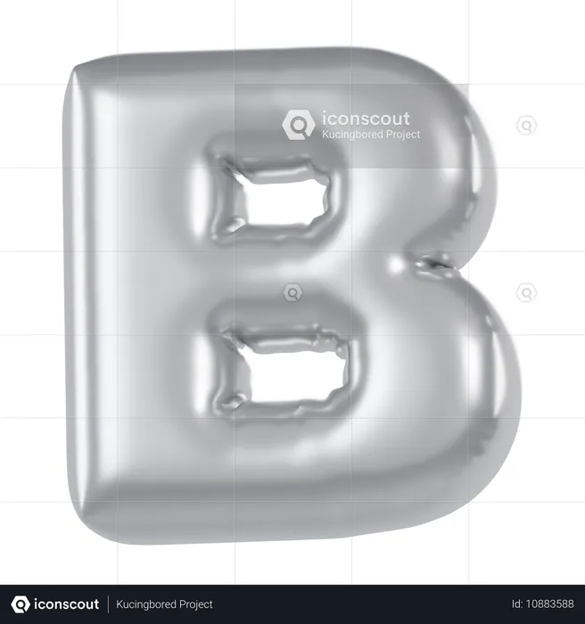 Ballon alphabet b  3D Icon