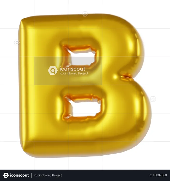 Ballon alphabet b  3D Icon