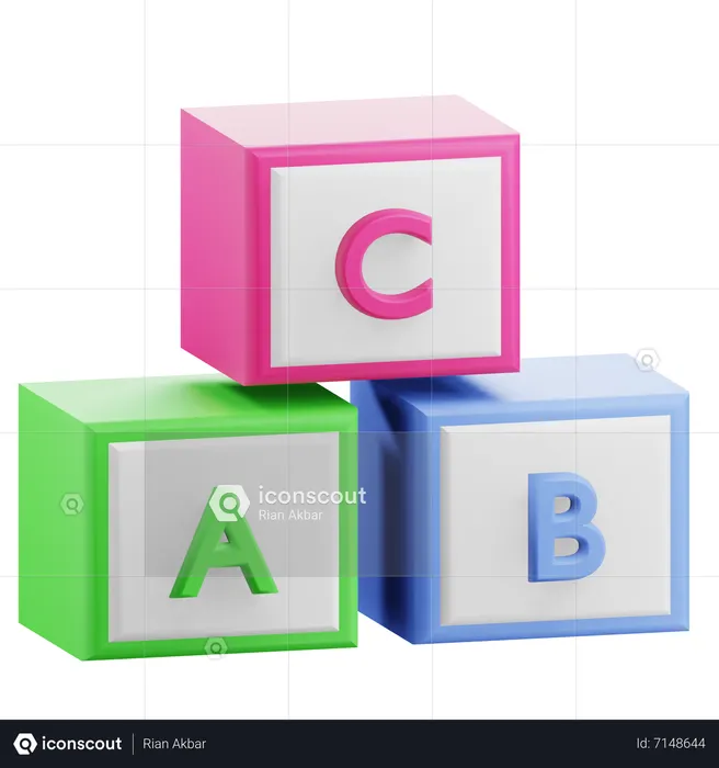Alphabet Box  3D Icon