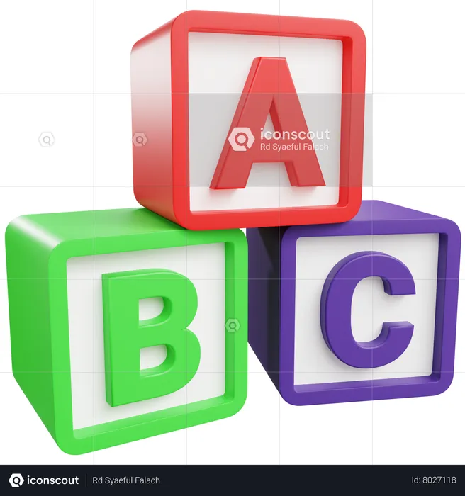 Alphabet Box Toy  3D Icon