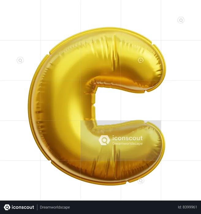 Alphabet c  3D Icon