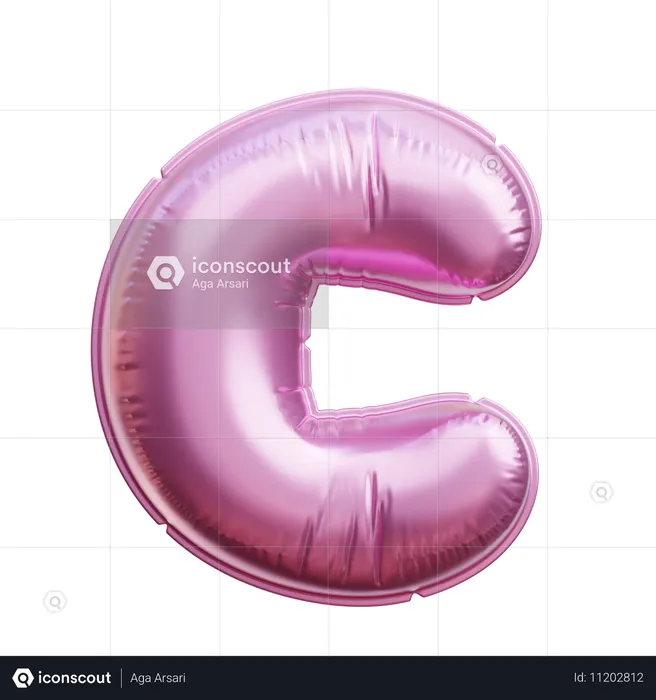 Alphabet C  3D Icon