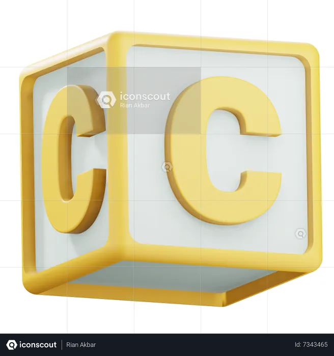 Alphabet c  3D Icon