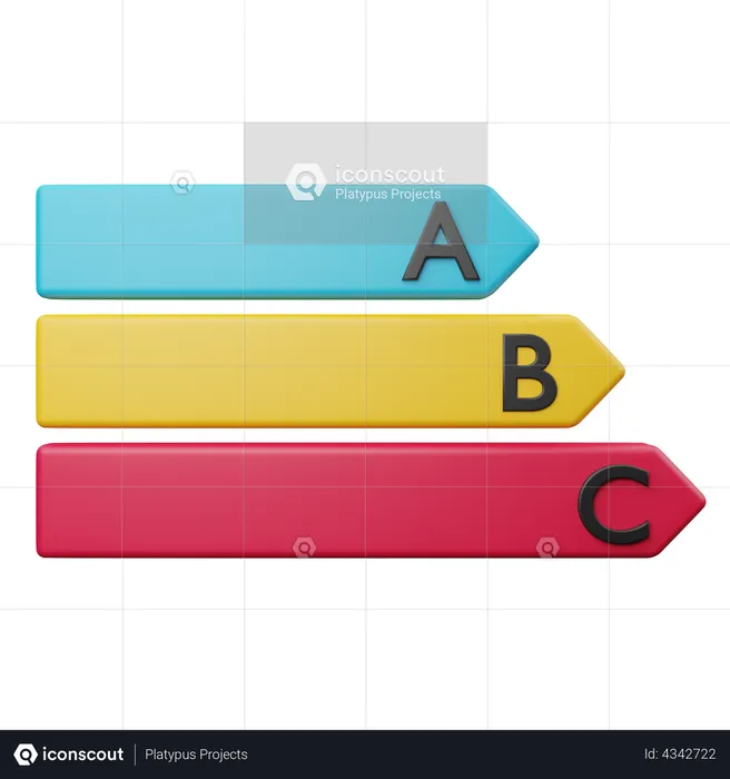 Alphabet Chart  3D Illustration