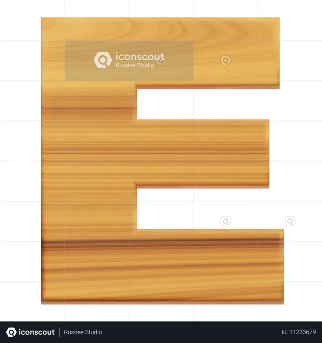 Alphabet E  3D Icon