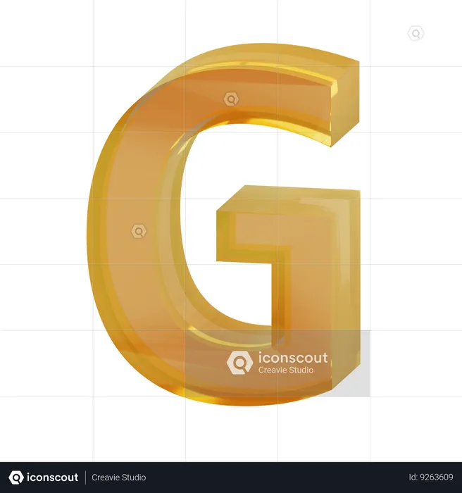 Alphabet g  3D Icon