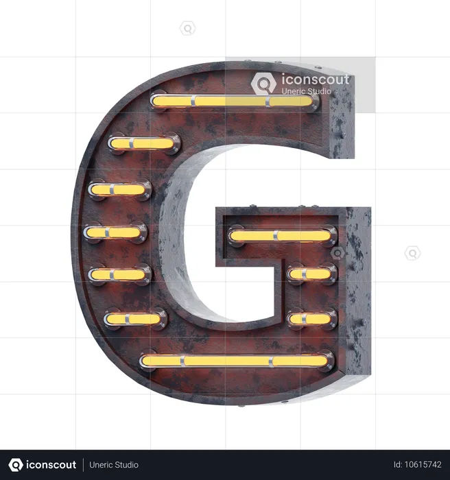 Alphabet G  3D Icon