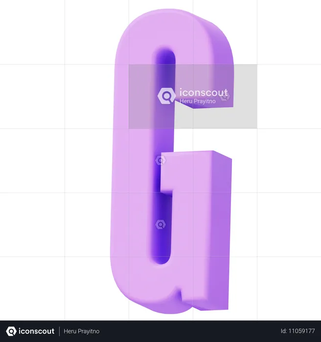 Alphabet G  3D Icon