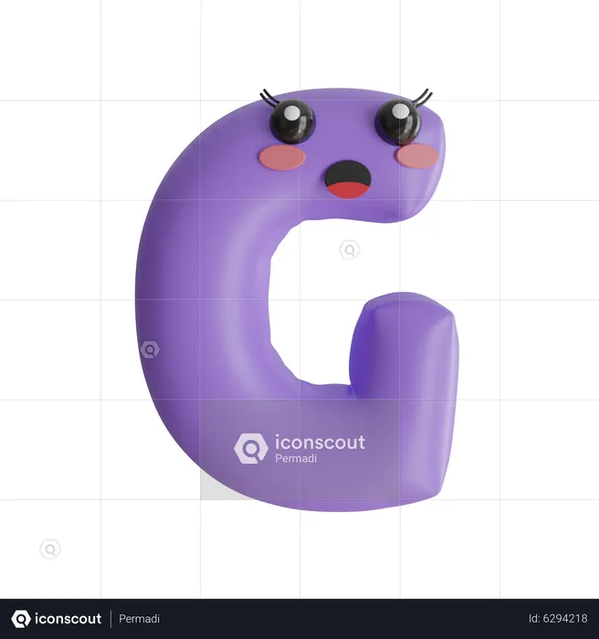 Alphabet G  3D Icon