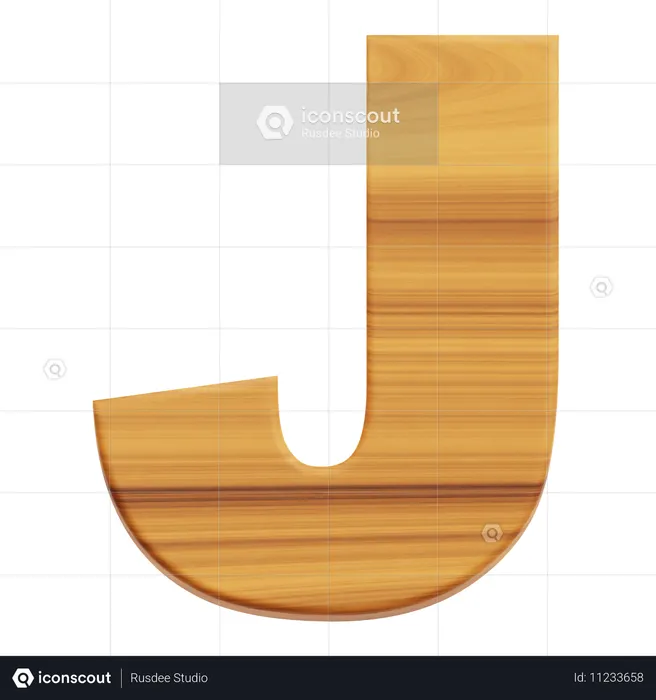 Alphabet J  3D Icon