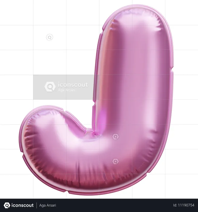 Alphabet J  3D Icon