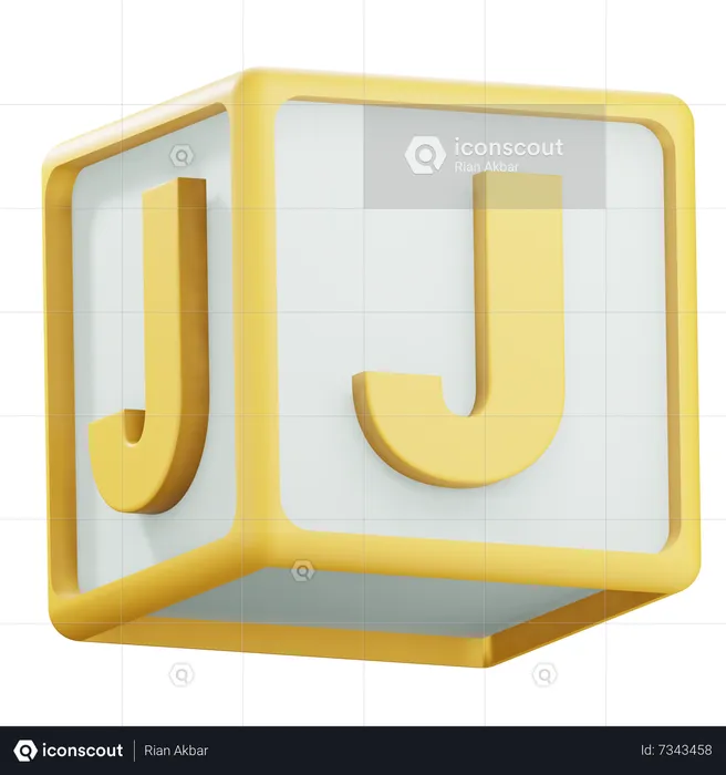 Alphabet j  3D Icon