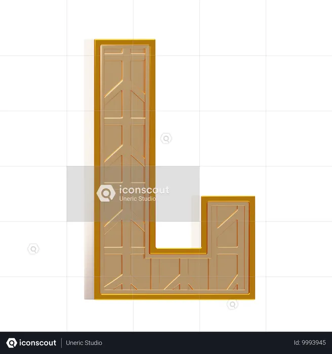 Alphabet l  3D Icon