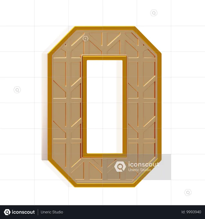 Alphabet o  3D Icon