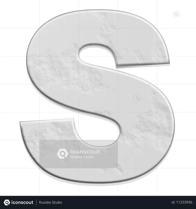 Alphabet S  3D Icon