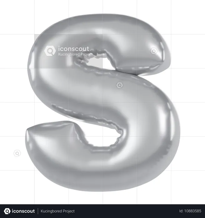 Ballon de l'alphabet s  3D Icon