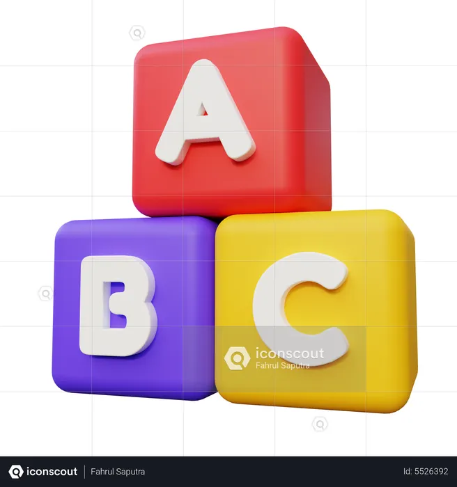 Alphabet-Würfel  3D Icon