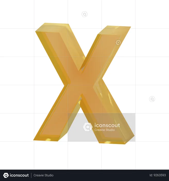 Alphabetx  3D Icon