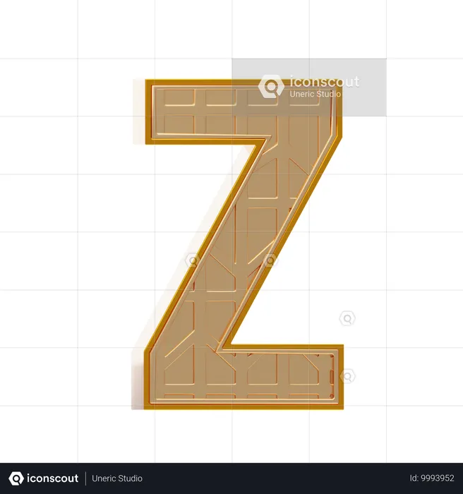 Alphabet z  3D Icon