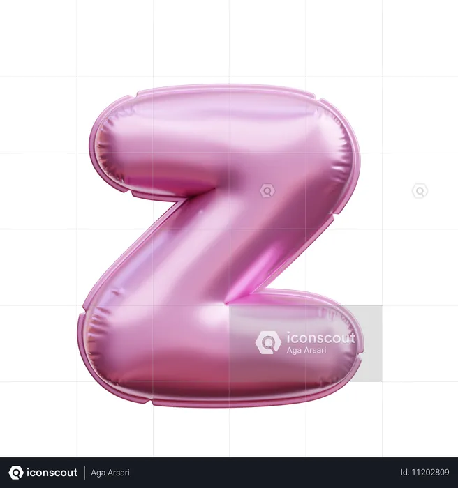 Alphabet z  3D Icon