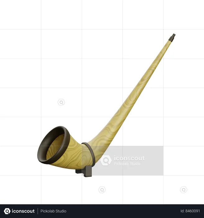 Alphorn  3D Icon