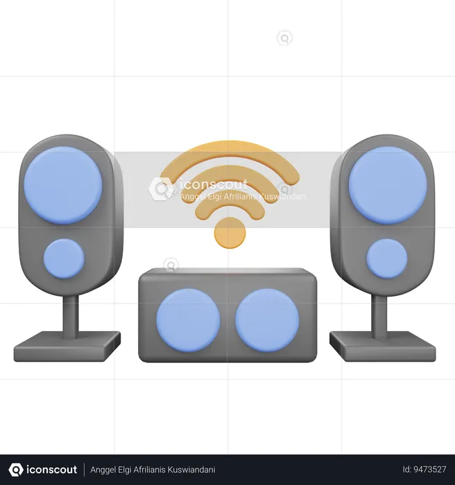 Altavoz inteligente  3D Icon