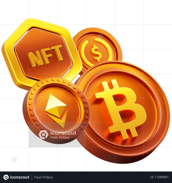 Altcoin  3D Icon