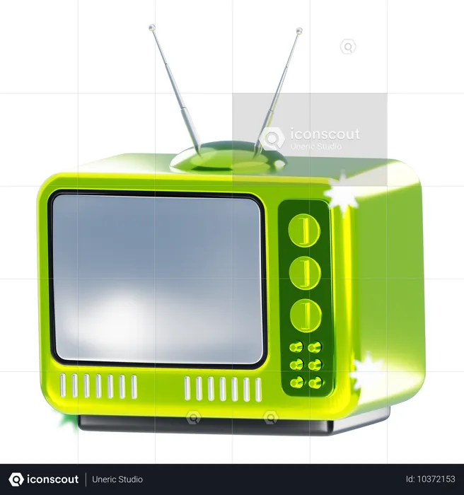 Alter Fernseher  3D Icon