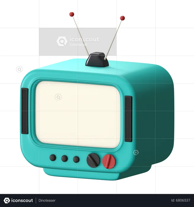 Alter Fernseher  3D Icon