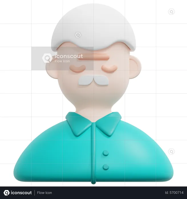Alter Mann  3D Icon