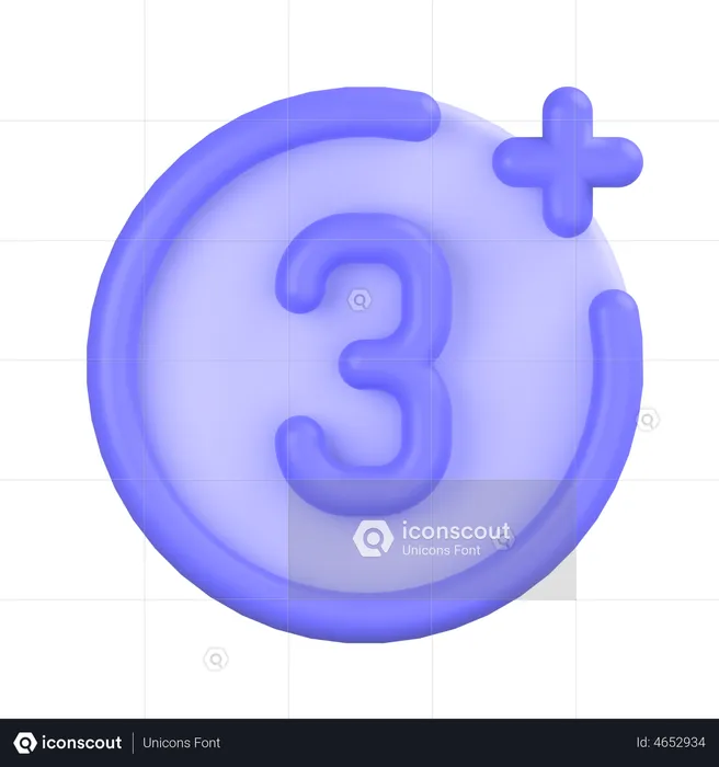 Altersbeschränkung  3D Icon