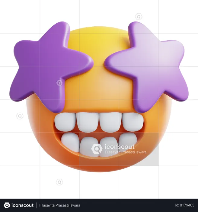 Amazed Emoji 3D Icon