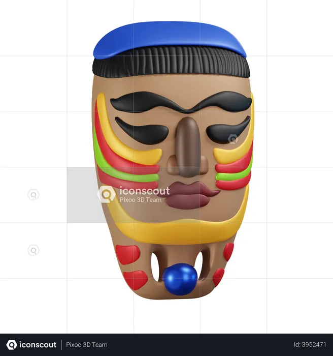 Amazon Mask  3D Illustration