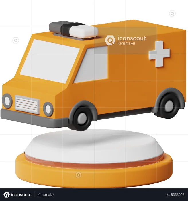 Ambulance  3D Icon