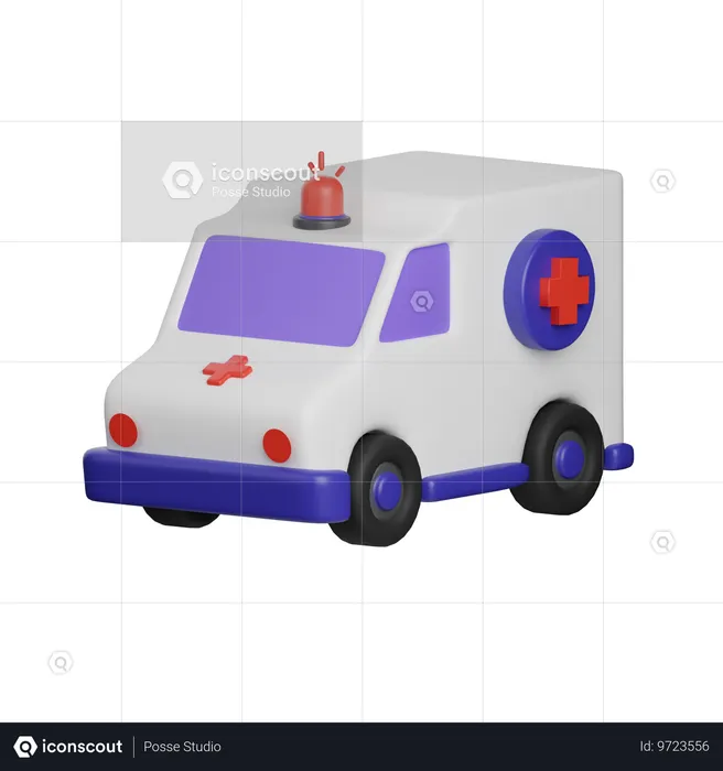 Ambulance  3D Icon