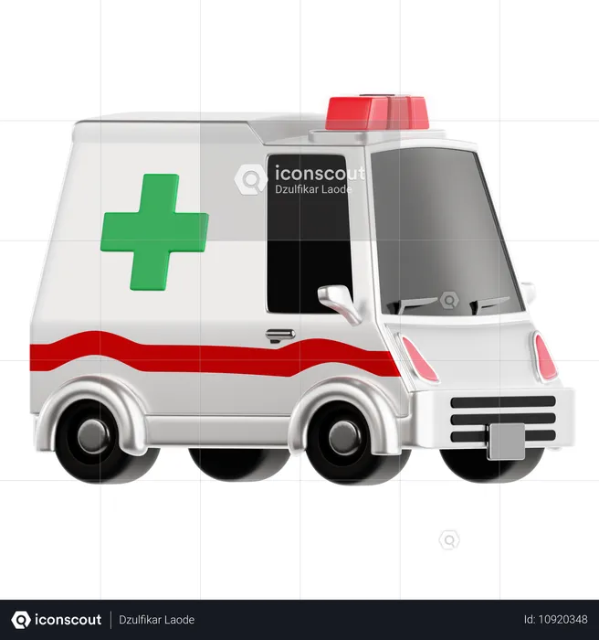 Ambulance  3D Icon