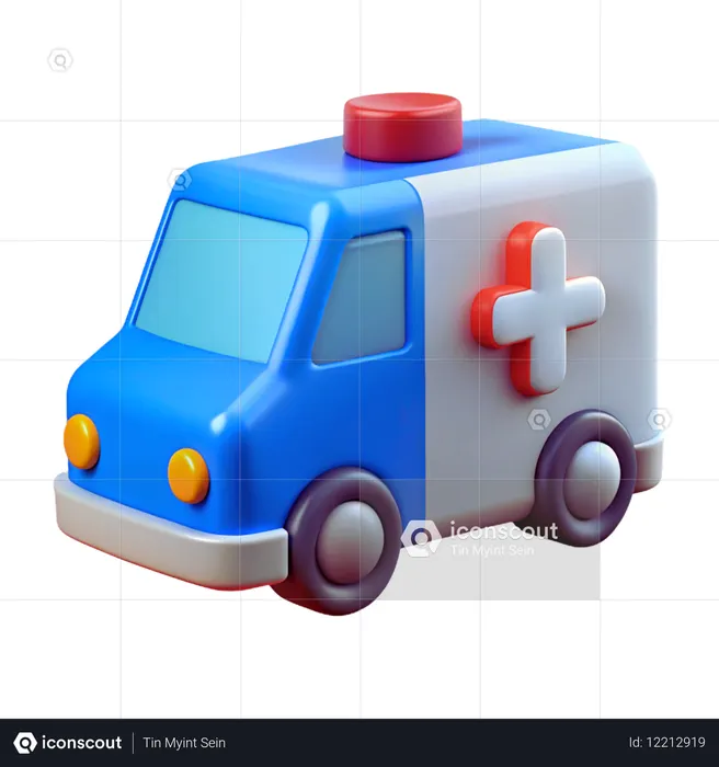 Ambulance  3D Icon
