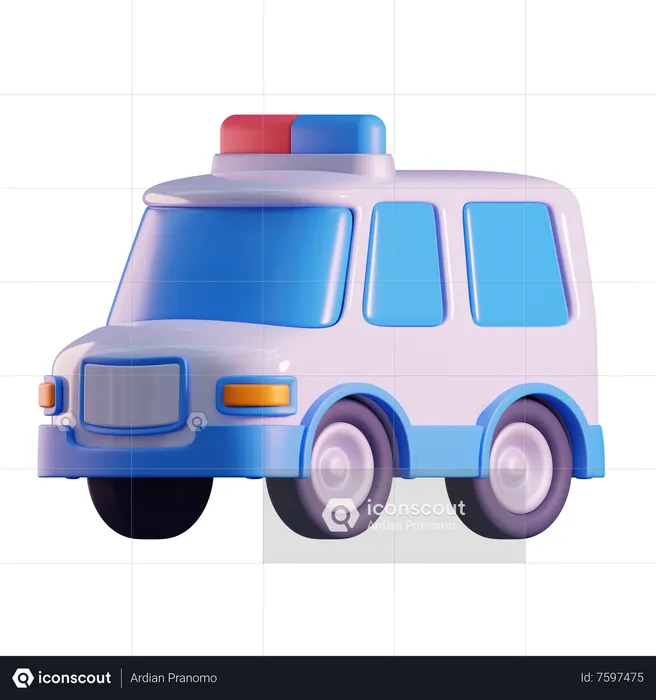 Ambulance  3D Icon