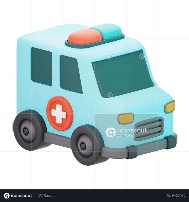 Ambulance  3D Icon