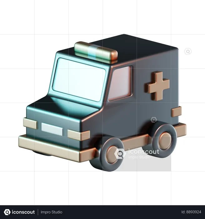 Ambulance  3D Icon