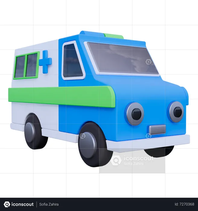 Ambulance  3D Icon