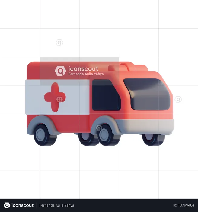 Ambulance  3D Icon