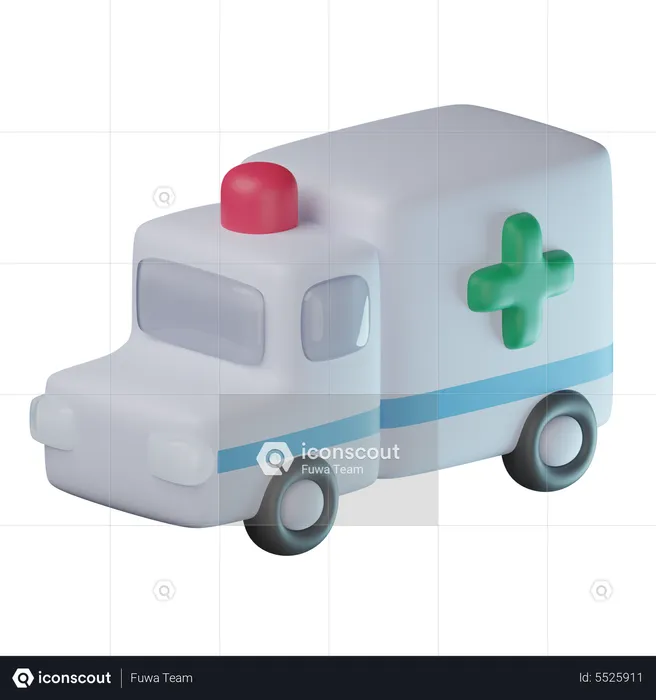 Ambulance  3D Icon