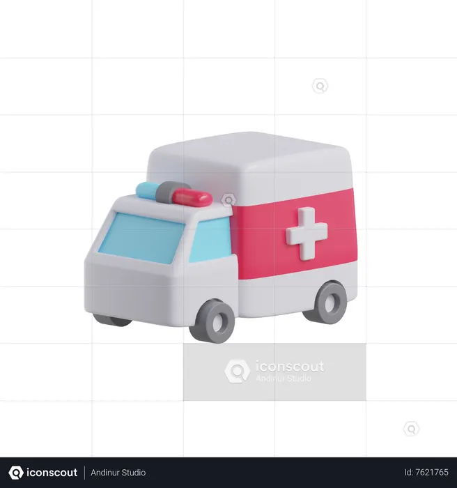 Ambulance  3D Icon