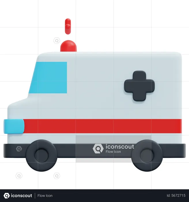 Ambulance  3D Icon