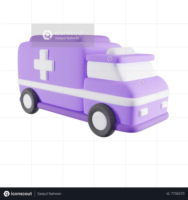 Ambulance  3D Icon