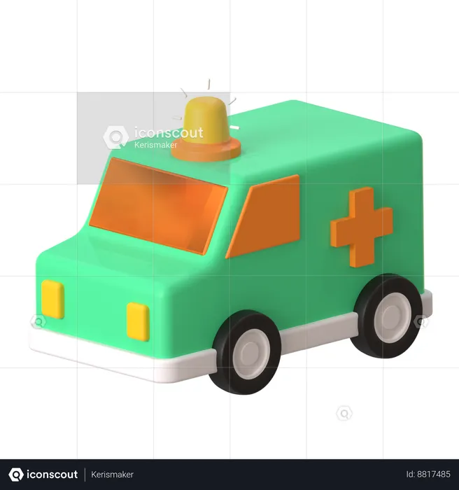 Ambulance  3D Icon