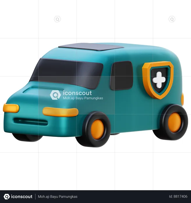 Ambulance  3D Icon