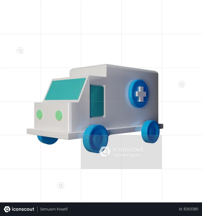 Ambulance  3D Icon