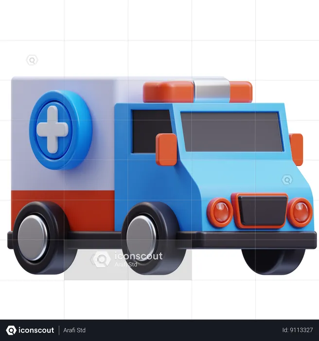 Ambulance  3D Icon